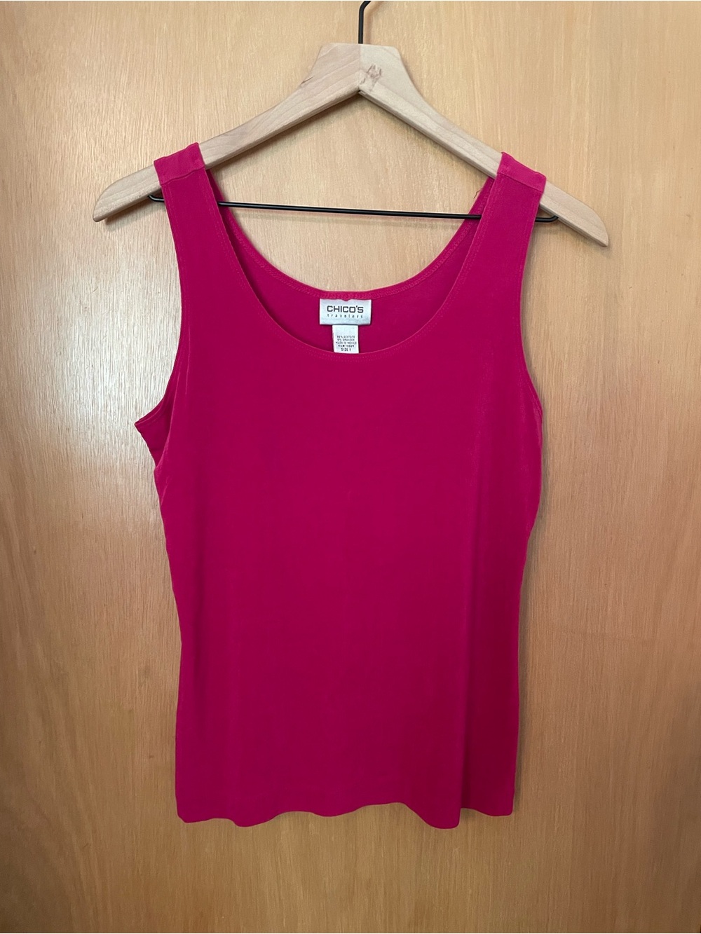 Chicos Magenta Pink Travel Sleeveless Top Size 1/M